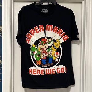 Nintendo Super Mario Black Cotton Tee